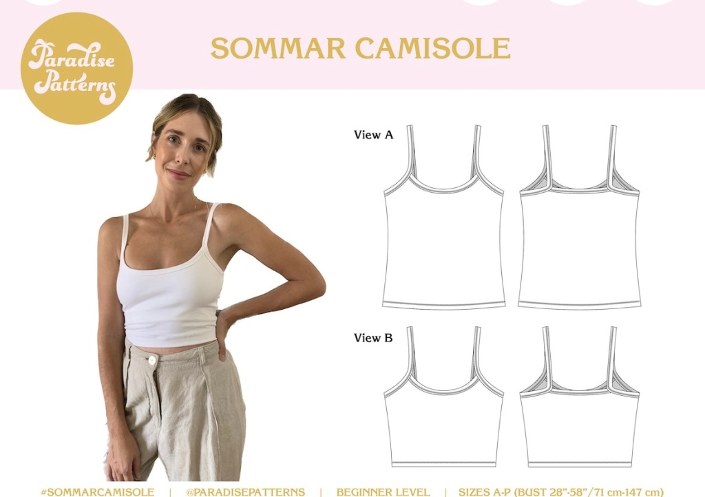 Pattern Review///Sommar Camisole – Whit Makes